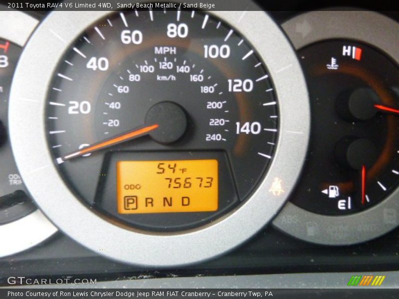 Sandy Beach Metallic / Sand Beige 2011 Toyota RAV4 V6 Limited 4WD