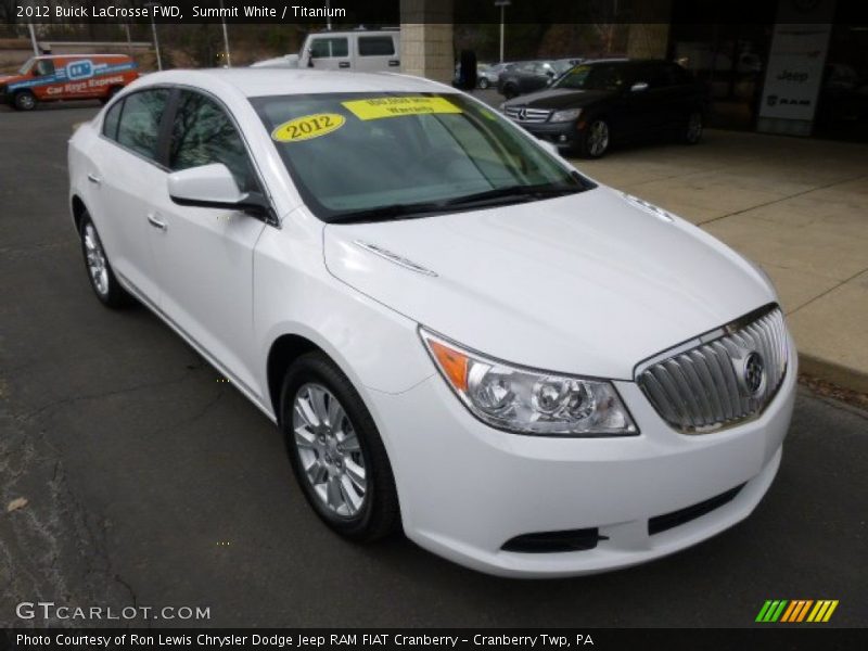 Summit White / Titanium 2012 Buick LaCrosse FWD