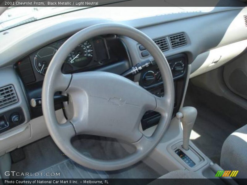 Black Metallic / Light Neutral 2001 Chevrolet Prizm