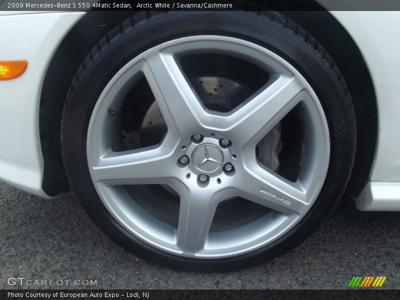 Arctic White / Savanna/Cashmere 2009 Mercedes-Benz S 550 4Matic Sedan