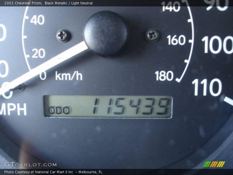 Black Metallic / Light Neutral 2001 Chevrolet Prizm