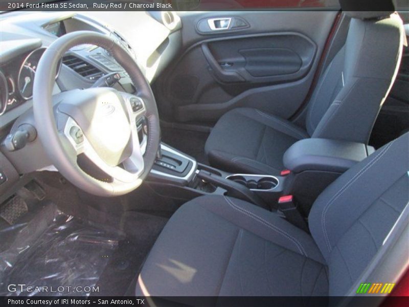 Ruby Red / Charcoal Black 2014 Ford Fiesta SE Sedan