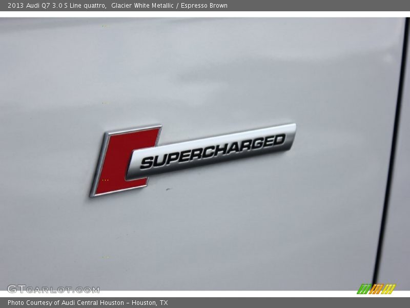 Glacier White Metallic / Espresso Brown 2013 Audi Q7 3.0 S Line quattro
