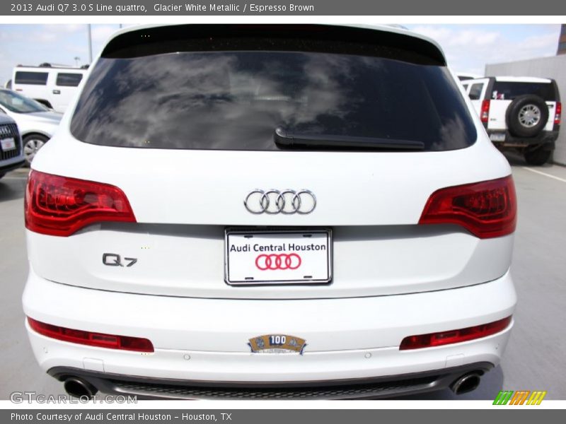 Glacier White Metallic / Espresso Brown 2013 Audi Q7 3.0 S Line quattro