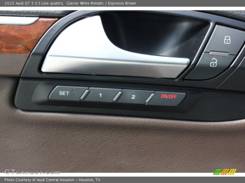 Glacier White Metallic / Espresso Brown 2013 Audi Q7 3.0 S Line quattro