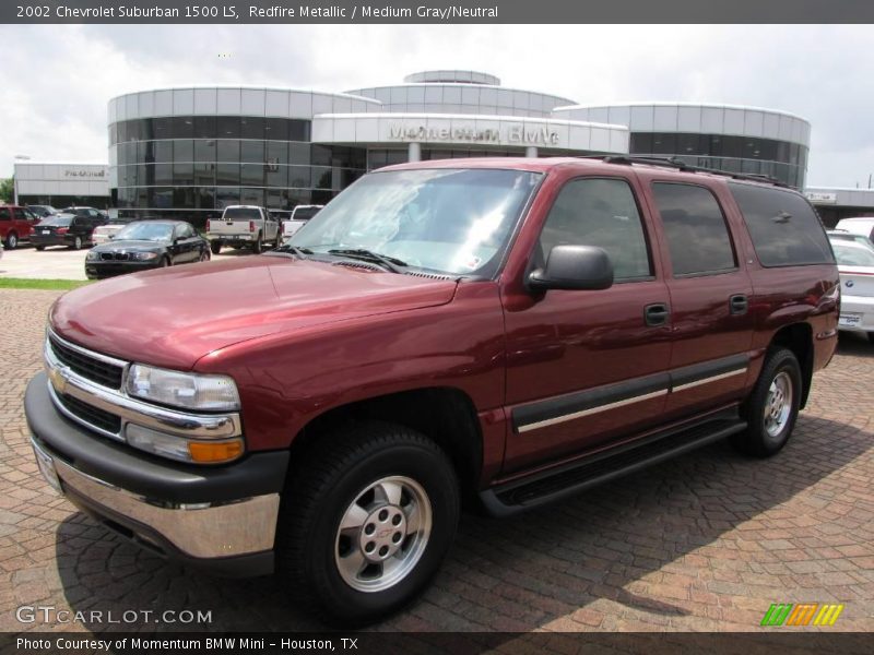 Redfire Metallic / Medium Gray/Neutral 2002 Chevrolet Suburban 1500 LS