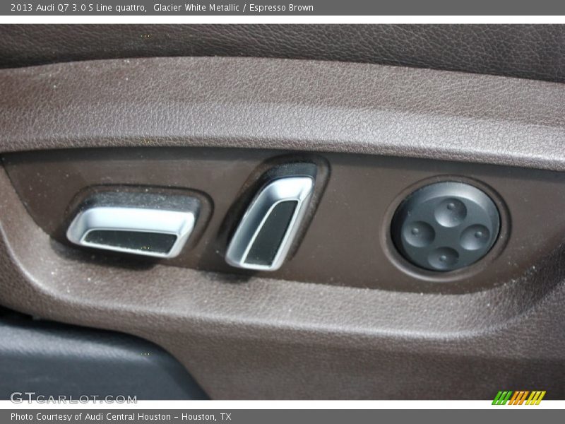 Glacier White Metallic / Espresso Brown 2013 Audi Q7 3.0 S Line quattro