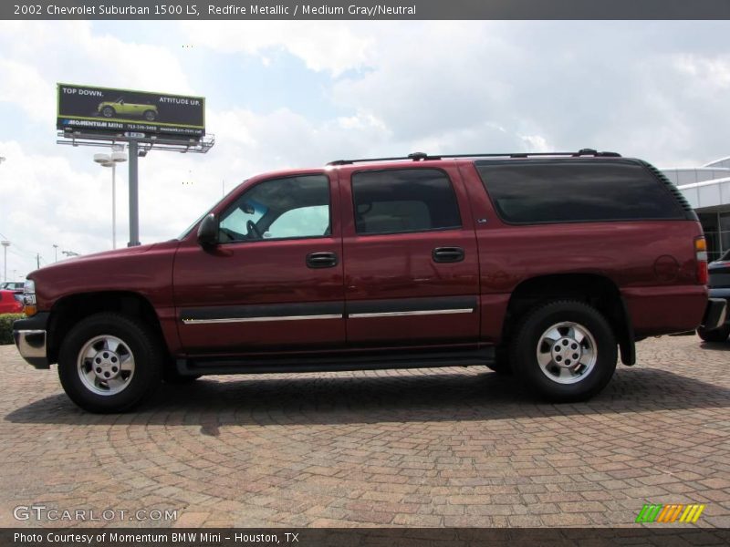 Redfire Metallic / Medium Gray/Neutral 2002 Chevrolet Suburban 1500 LS
