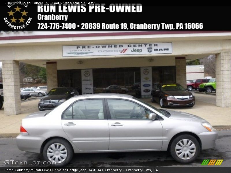 Cool Silver Metallic / Gray 2006 Mitsubishi Lancer ES