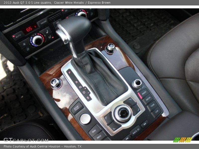 Glacier White Metallic / Espresso Brown 2013 Audi Q7 3.0 S Line quattro