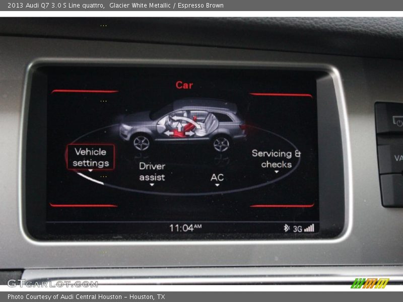 Glacier White Metallic / Espresso Brown 2013 Audi Q7 3.0 S Line quattro
