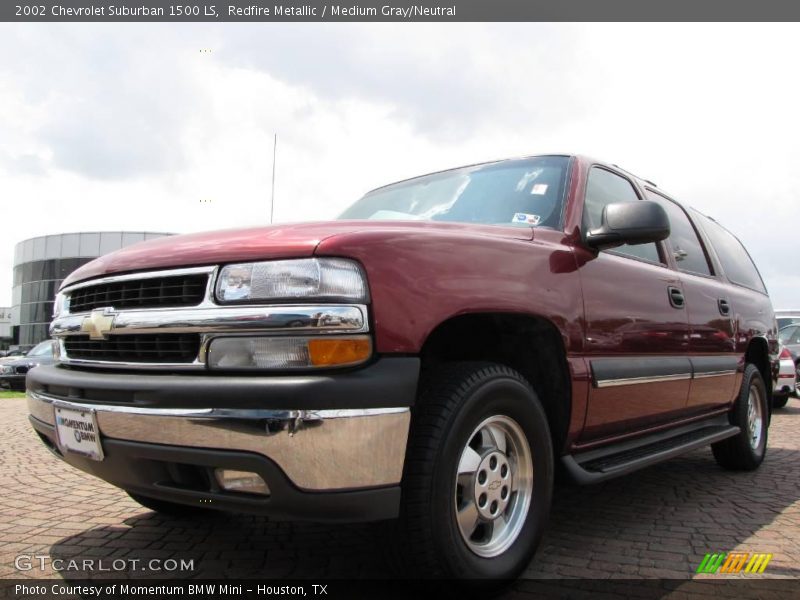 Redfire Metallic / Medium Gray/Neutral 2002 Chevrolet Suburban 1500 LS