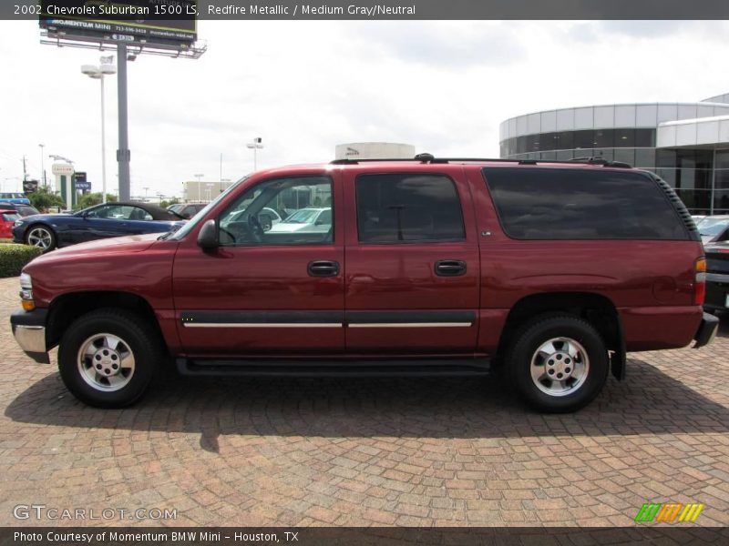 Redfire Metallic / Medium Gray/Neutral 2002 Chevrolet Suburban 1500 LS