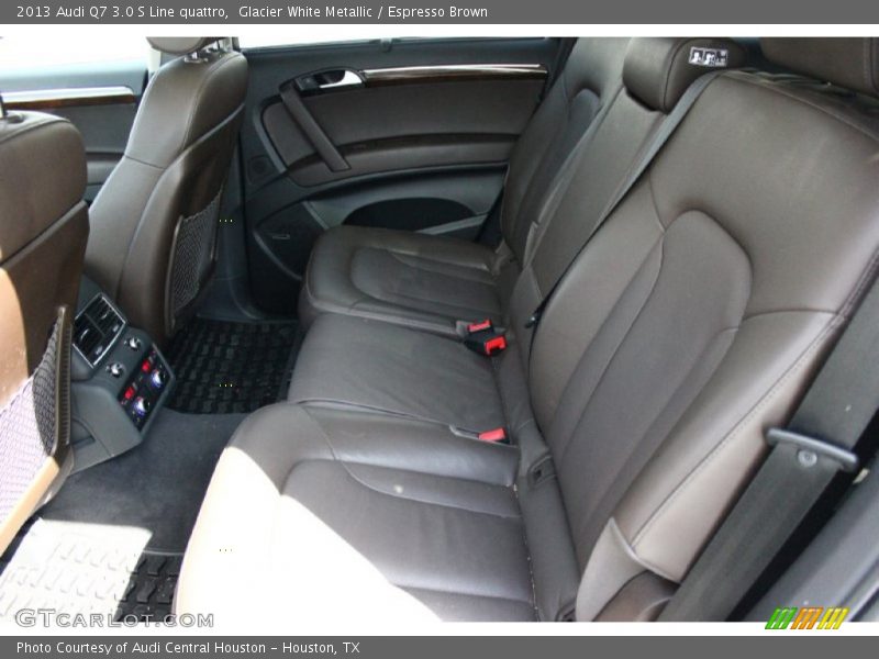 Glacier White Metallic / Espresso Brown 2013 Audi Q7 3.0 S Line quattro