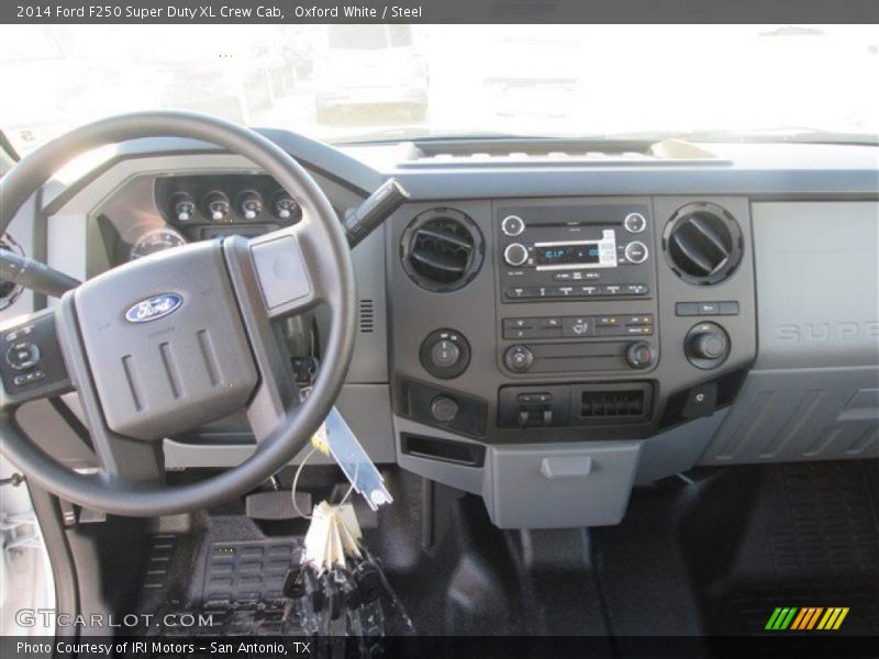 Oxford White / Steel 2014 Ford F250 Super Duty XL Crew Cab
