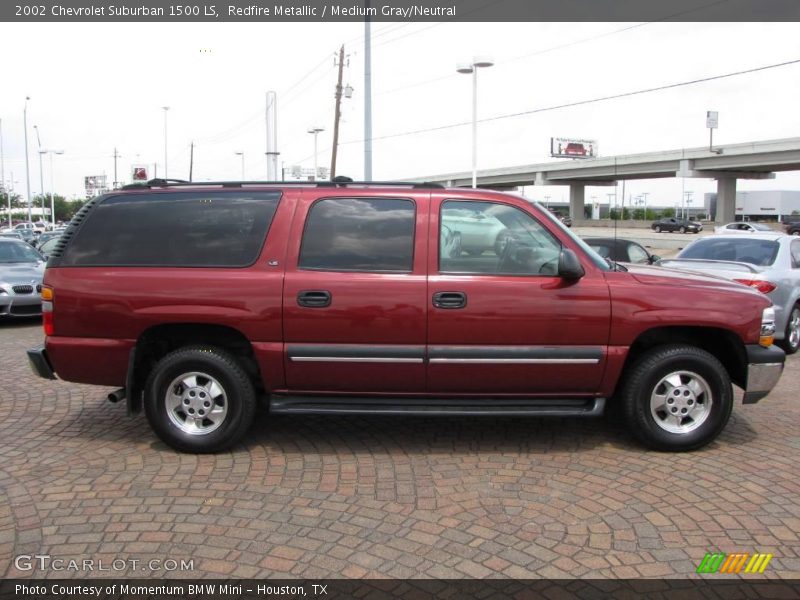 Redfire Metallic / Medium Gray/Neutral 2002 Chevrolet Suburban 1500 LS