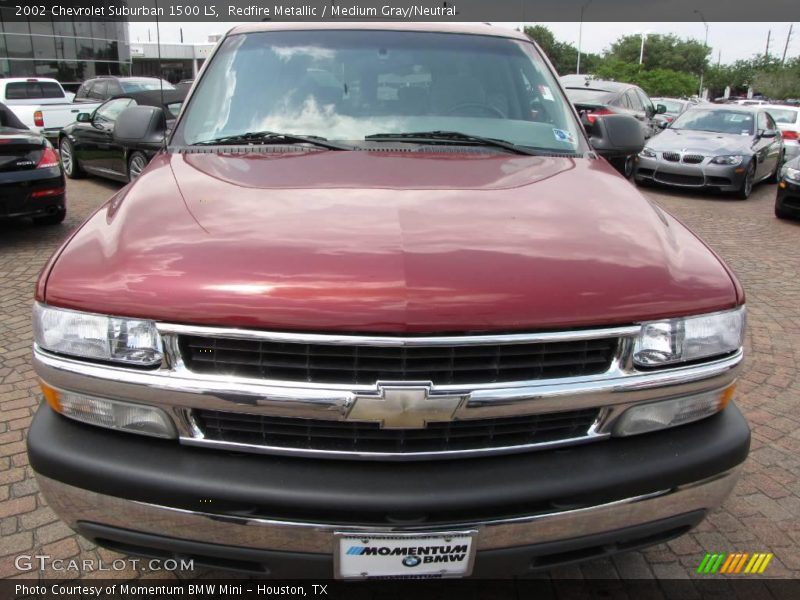Redfire Metallic / Medium Gray/Neutral 2002 Chevrolet Suburban 1500 LS