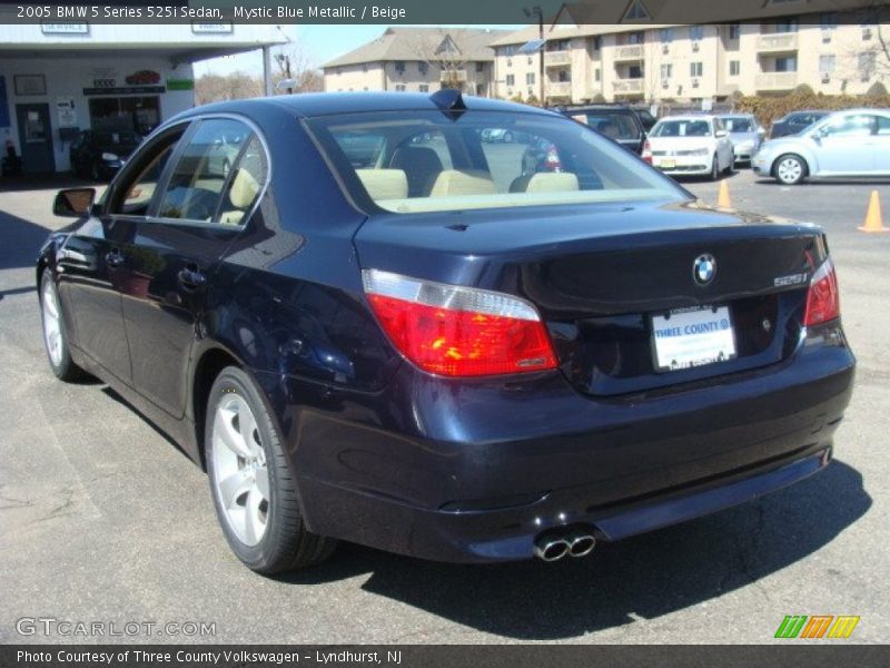 Mystic Blue Metallic / Beige 2005 BMW 5 Series 525i Sedan