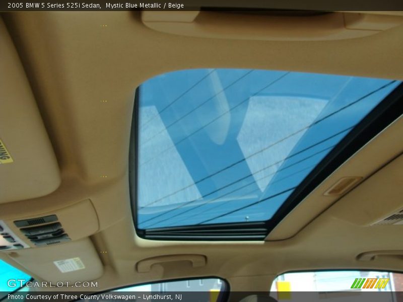 Mystic Blue Metallic / Beige 2005 BMW 5 Series 525i Sedan