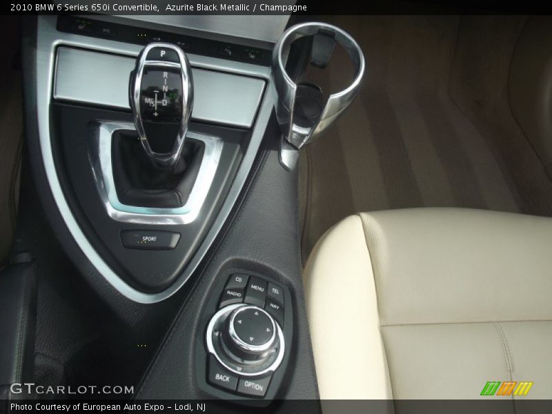 Azurite Black Metallic / Champagne 2010 BMW 6 Series 650i Convertible