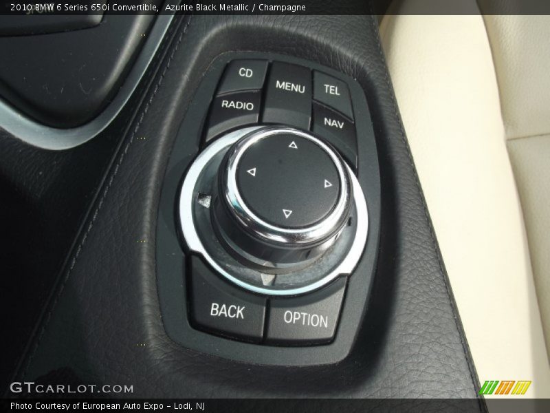 Azurite Black Metallic / Champagne 2010 BMW 6 Series 650i Convertible