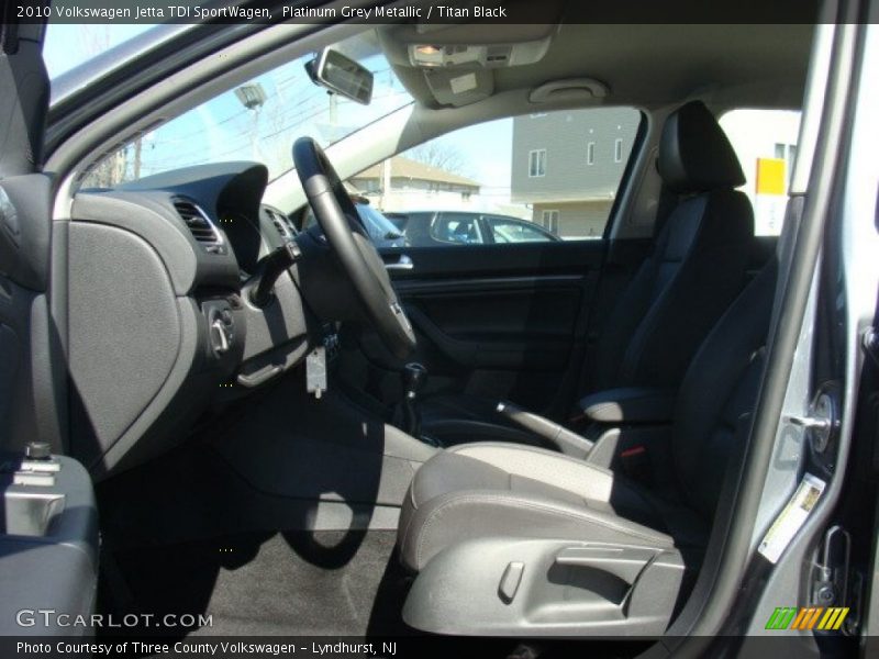 Platinum Grey Metallic / Titan Black 2010 Volkswagen Jetta TDI SportWagen