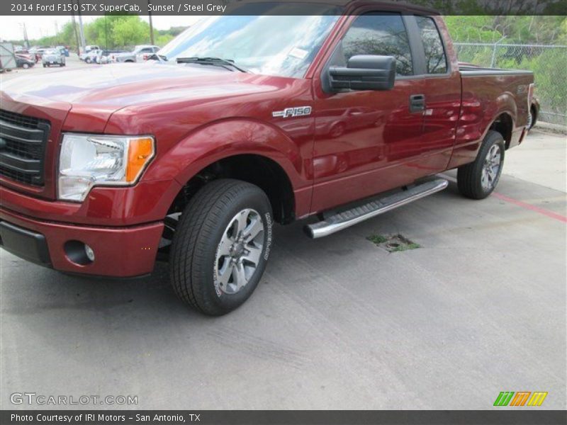 Sunset / Steel Grey 2014 Ford F150 STX SuperCab