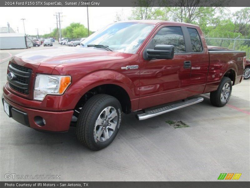 Sunset / Steel Grey 2014 Ford F150 STX SuperCab