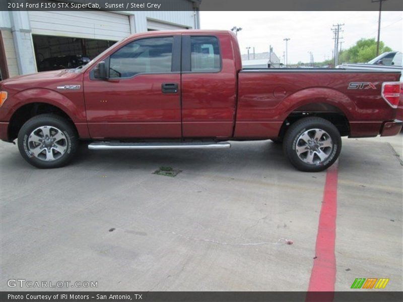 Sunset / Steel Grey 2014 Ford F150 STX SuperCab