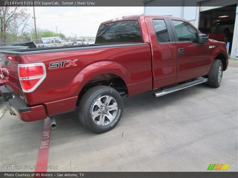 Sunset / Steel Grey 2014 Ford F150 STX SuperCab