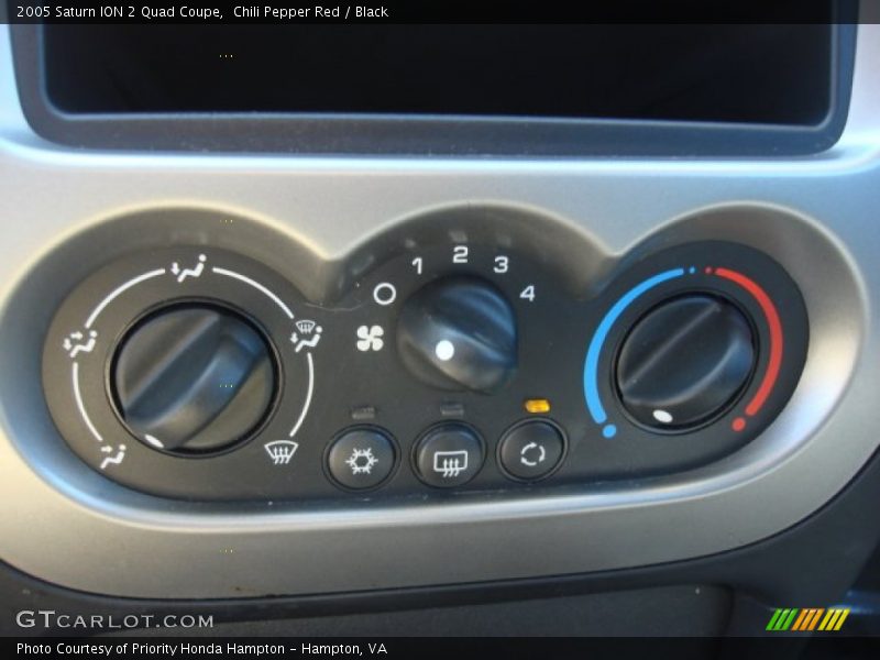 Chili Pepper Red / Black 2005 Saturn ION 2 Quad Coupe
