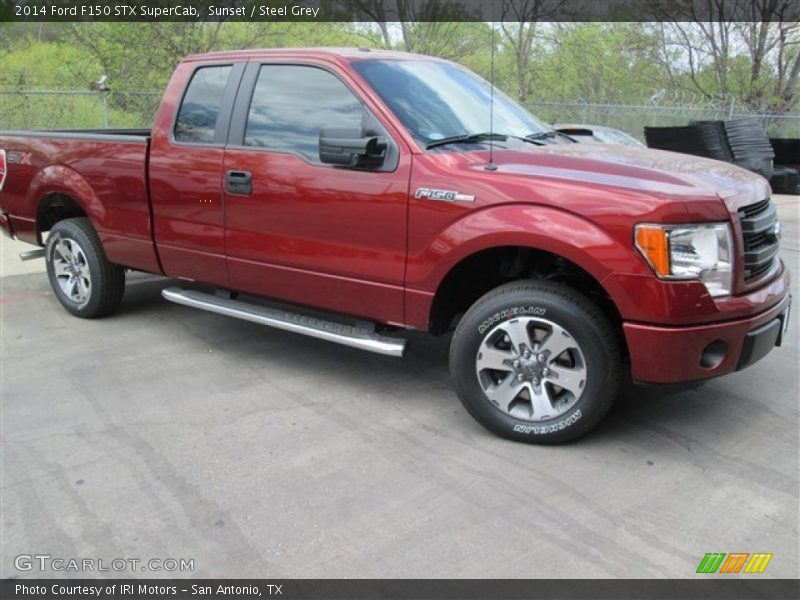 Sunset / Steel Grey 2014 Ford F150 STX SuperCab