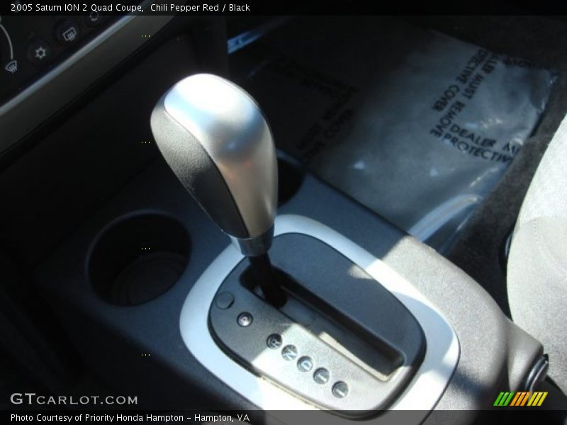 Chili Pepper Red / Black 2005 Saturn ION 2 Quad Coupe