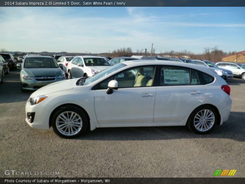 Satin White Pearl / Ivory 2014 Subaru Impreza 2.0i Limited 5 Door