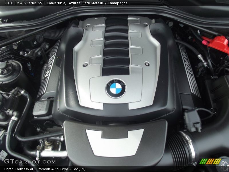 Azurite Black Metallic / Champagne 2010 BMW 6 Series 650i Convertible
