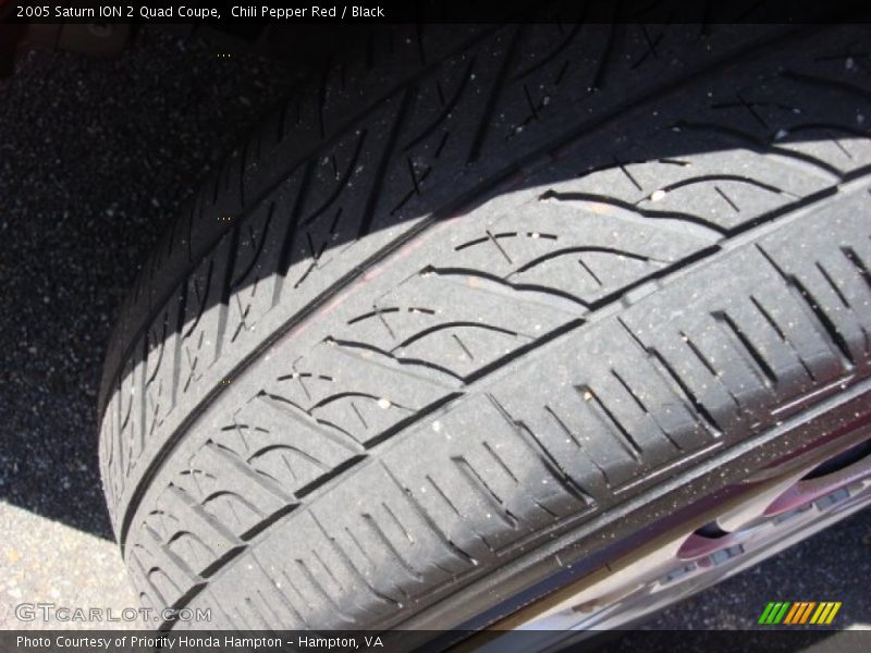 Chili Pepper Red / Black 2005 Saturn ION 2 Quad Coupe