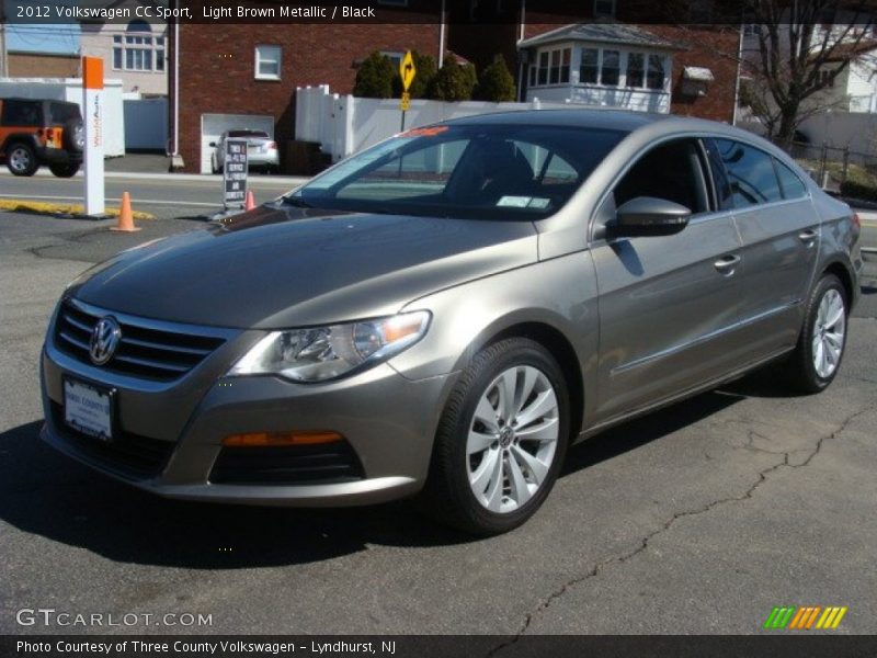 Light Brown Metallic / Black 2012 Volkswagen CC Sport