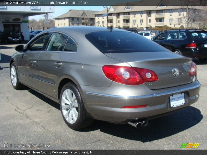Light Brown Metallic / Black 2012 Volkswagen CC Sport