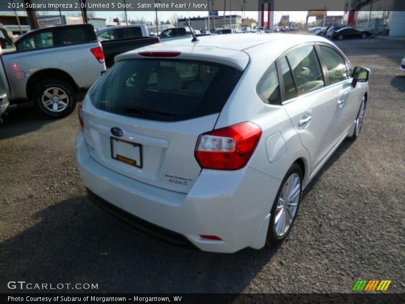 Satin White Pearl / Ivory 2014 Subaru Impreza 2.0i Limited 5 Door