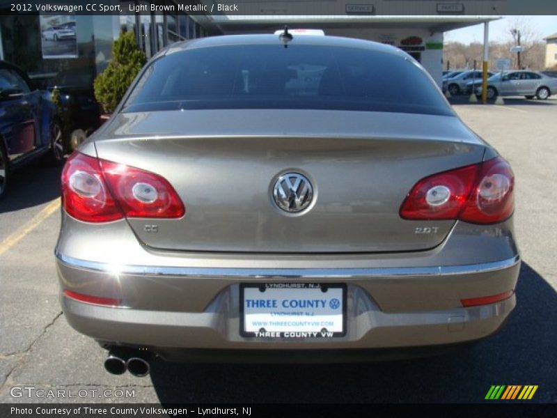 Light Brown Metallic / Black 2012 Volkswagen CC Sport