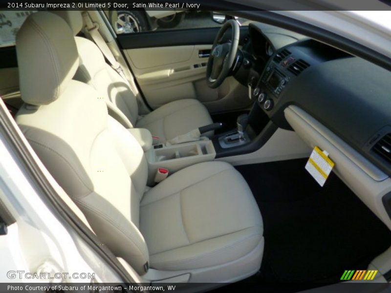 Satin White Pearl / Ivory 2014 Subaru Impreza 2.0i Limited 5 Door