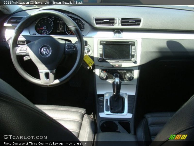 Light Brown Metallic / Black 2012 Volkswagen CC Sport