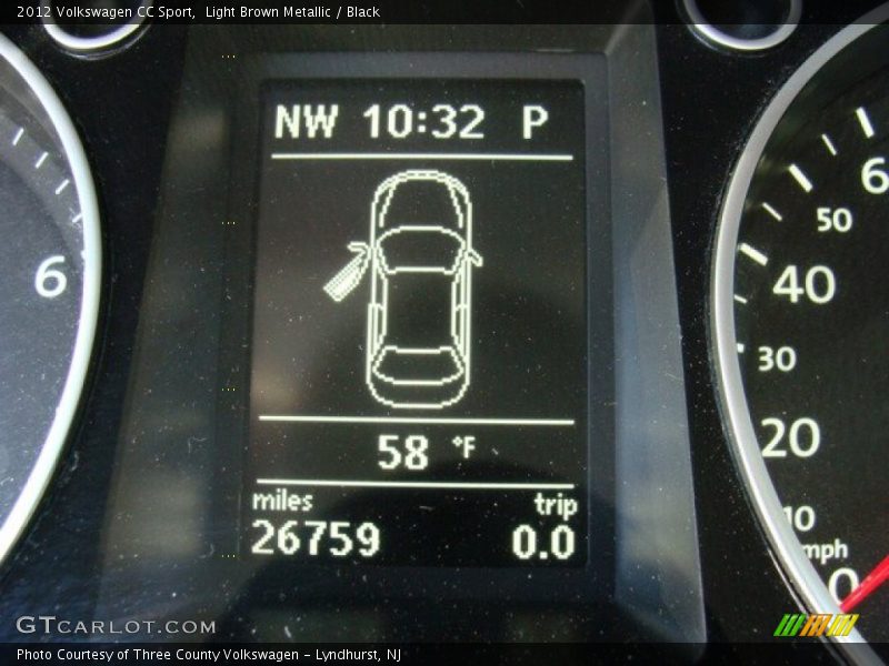 Light Brown Metallic / Black 2012 Volkswagen CC Sport