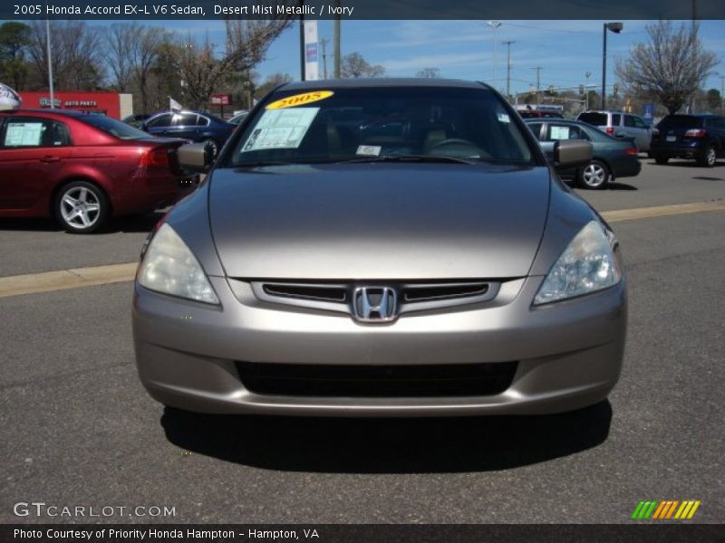 Desert Mist Metallic / Ivory 2005 Honda Accord EX-L V6 Sedan