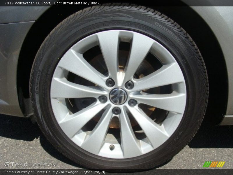 Light Brown Metallic / Black 2012 Volkswagen CC Sport