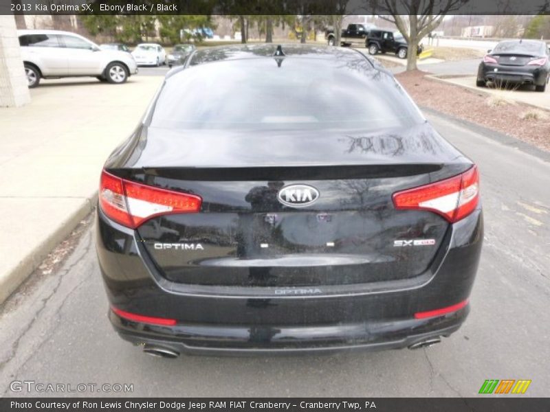 Ebony Black / Black 2013 Kia Optima SX