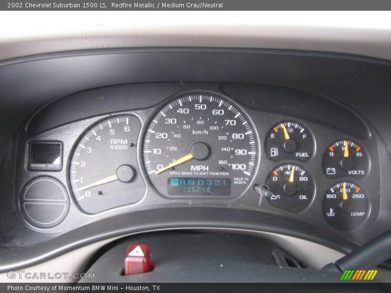 Redfire Metallic / Medium Gray/Neutral 2002 Chevrolet Suburban 1500 LS