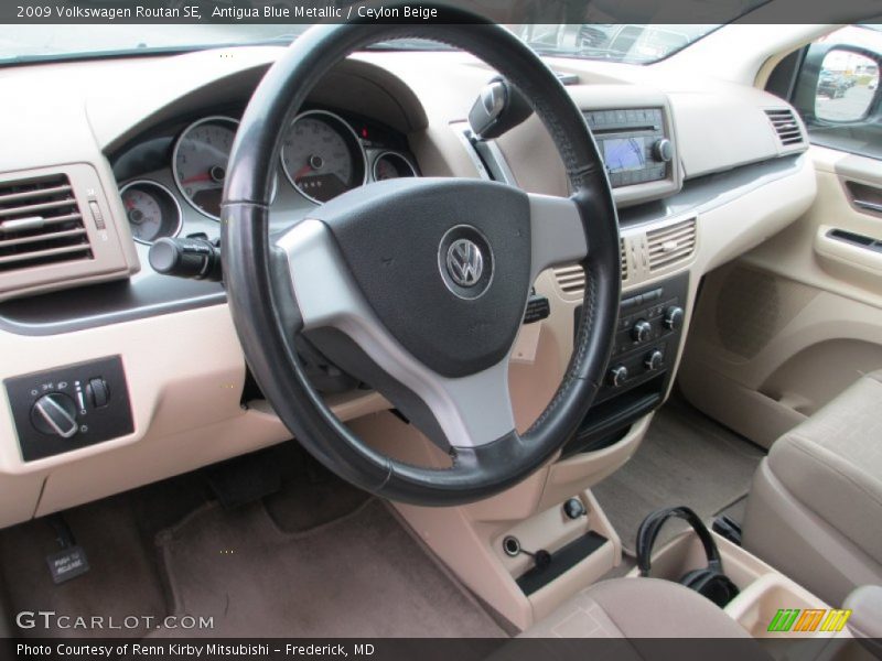 Antigua Blue Metallic / Ceylon Beige 2009 Volkswagen Routan SE