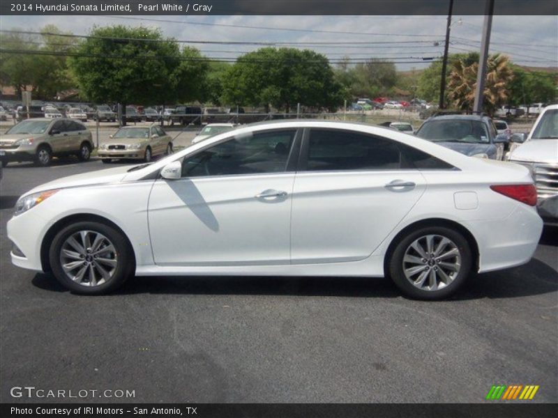 Pearl White / Gray 2014 Hyundai Sonata Limited