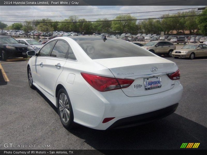 Pearl White / Gray 2014 Hyundai Sonata Limited
